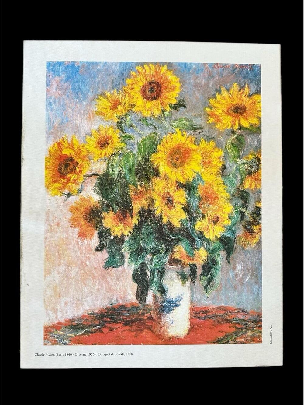 Claude Monet 'Bouquet de Soleils' 1880 Art Print